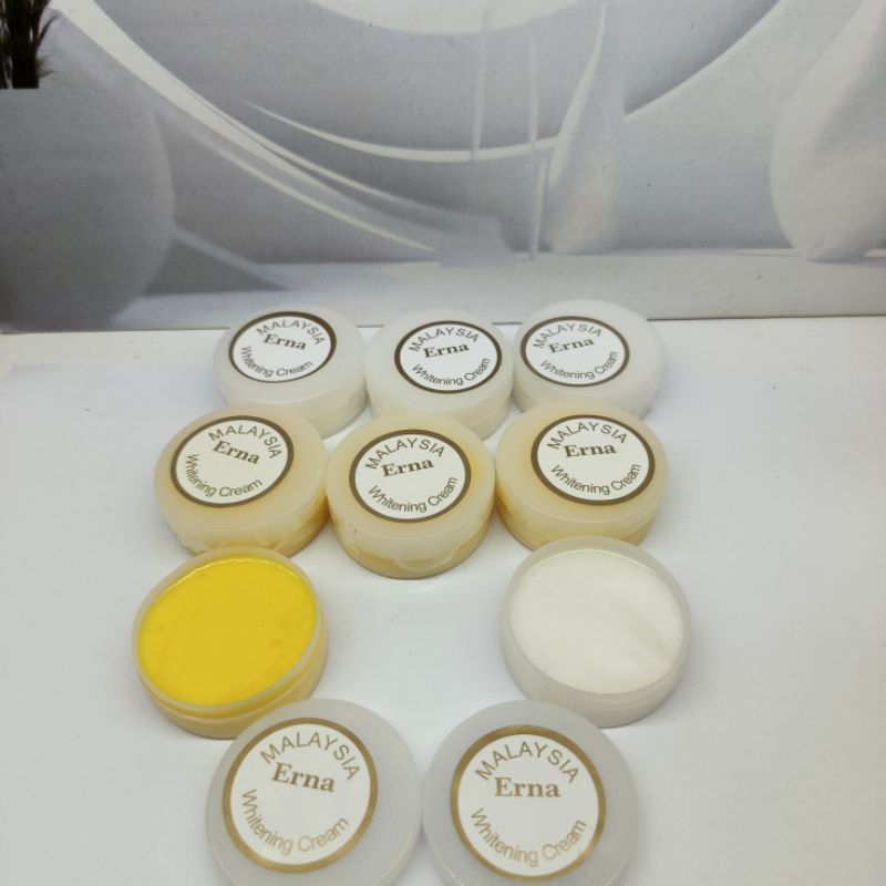 6Pcs // Cream Erna Malaysia Siang&Malam Whitening Original