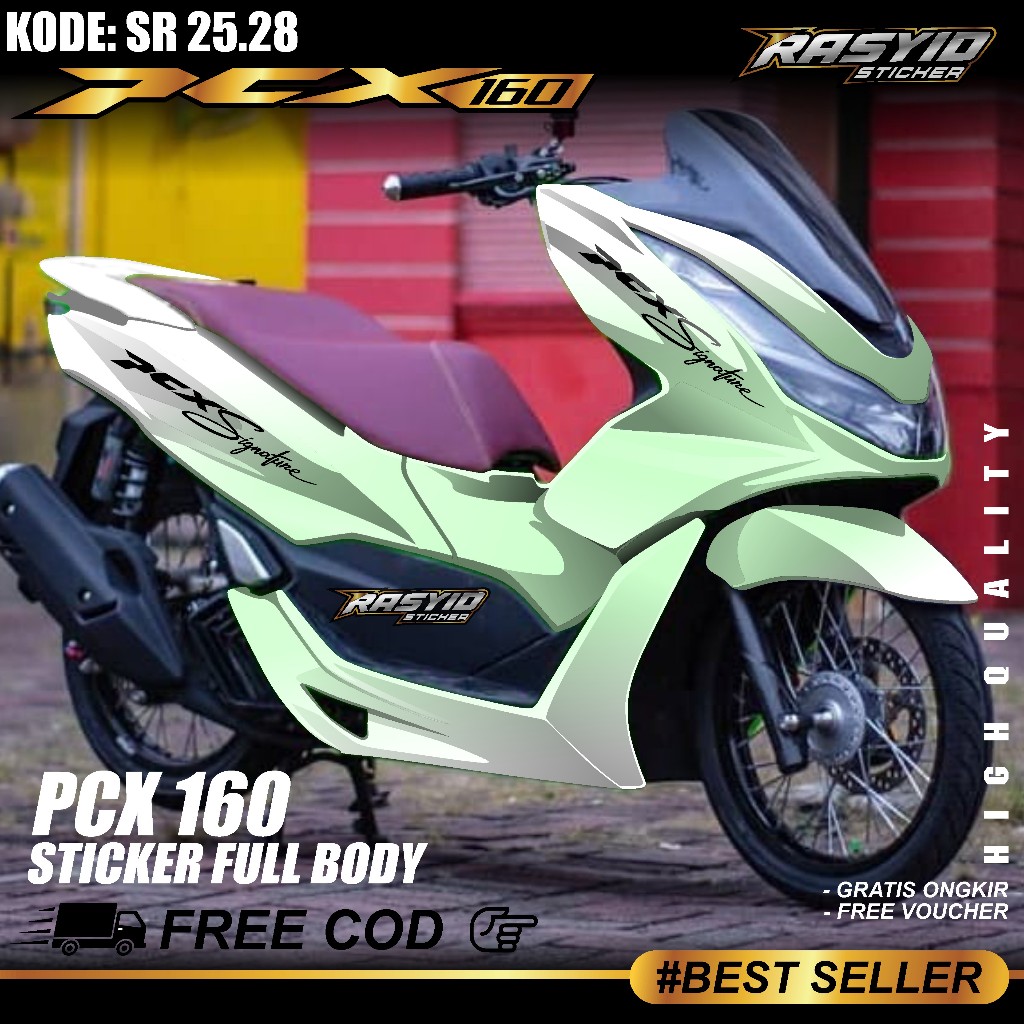COD Sticker Decal Pcx 160Full Body Honda PCX Cbs Abs 160 Tahun 2021 2022 2023 2024 Sticker Full Body