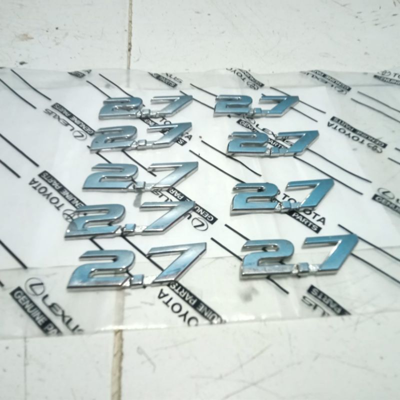 emblem tulisan tipe 2.7 original