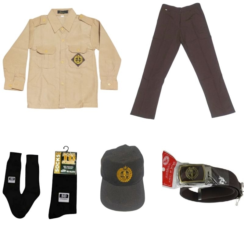 seragam pramuka full set pria SMP SMA