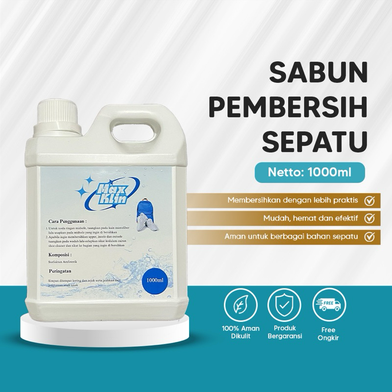 MaxKlin Sabun Cuci Sepatu - Shoe Cleaner - Pembersih Sepatu - Sabun Sepatu