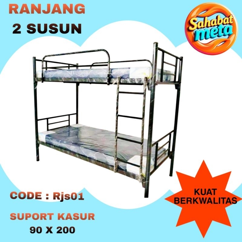 Ranjang 2 susun ranjang tingkat bunkbed ranjang 2 susun sorong