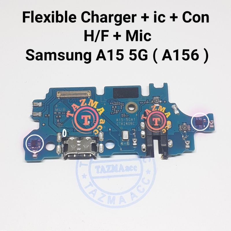 Samsung A15 5G Ori Flexible Charger + ic Flexibel Konektor Cas Charger SAMSUNG A15