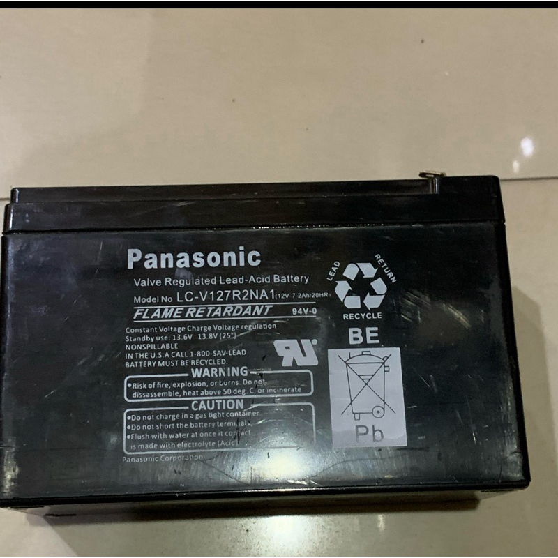 Baterai Aki Kering UPS Panasonic 12V