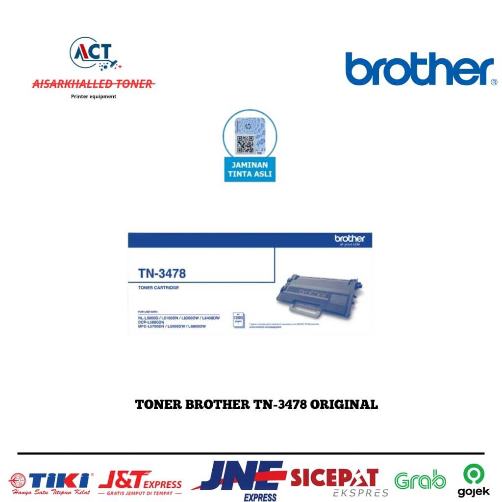 Toner brother TN 3478 original