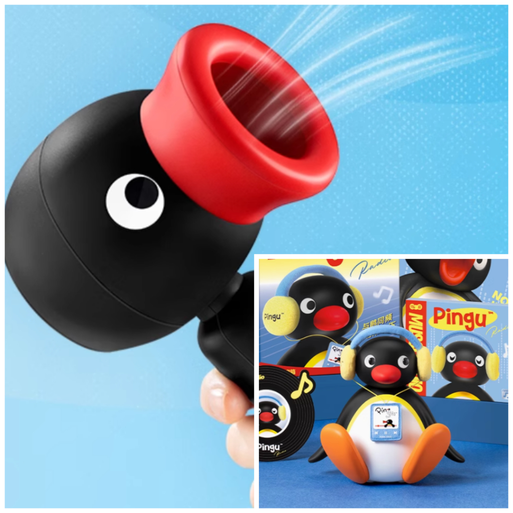 PINGU HANDY FAN PENGUIN HANDY FAN PINGU SHAKING SPEAKER PINGU BOTTLE WATER