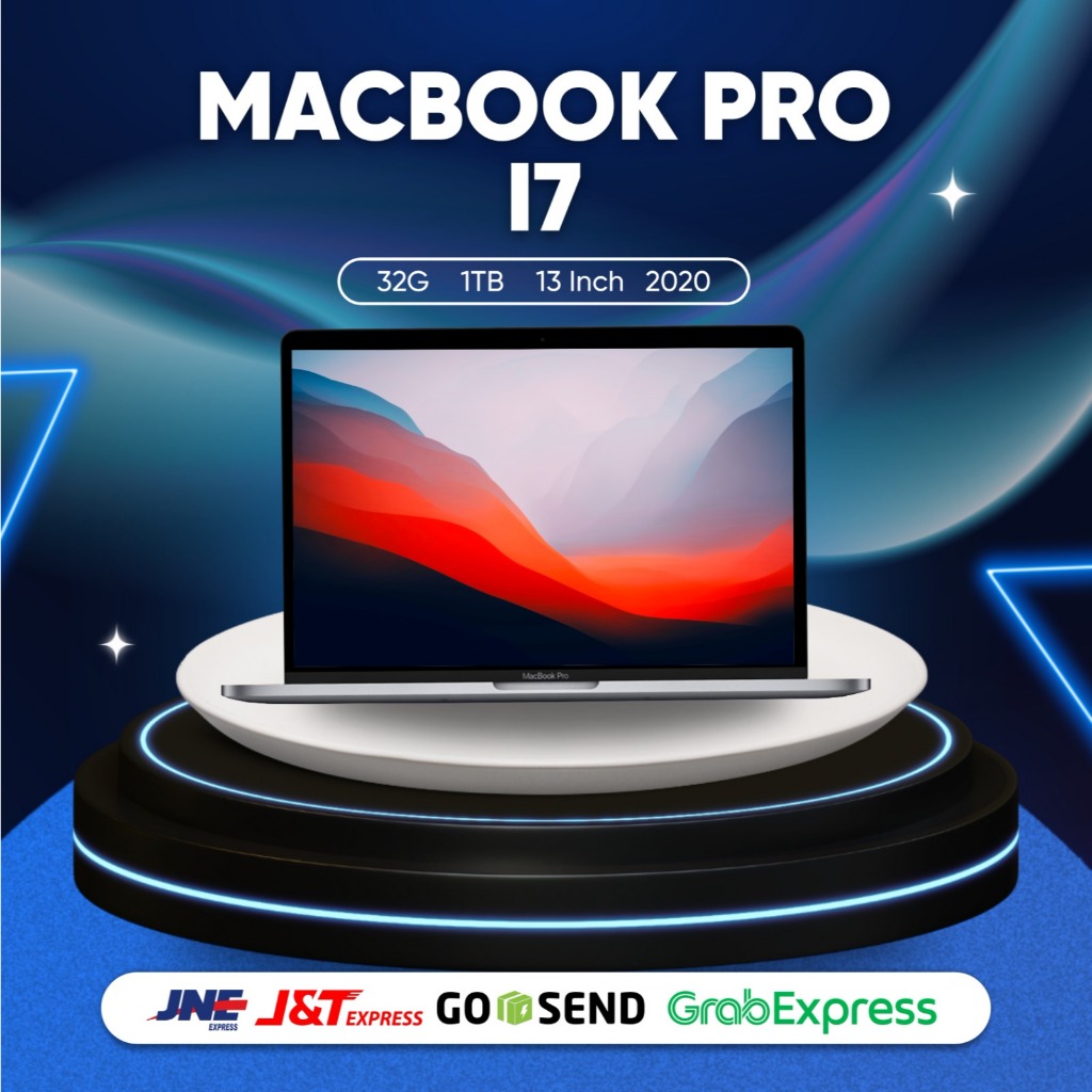 Macbook Pro i7 32GB 1TB 13 Inch 2020 Second Original