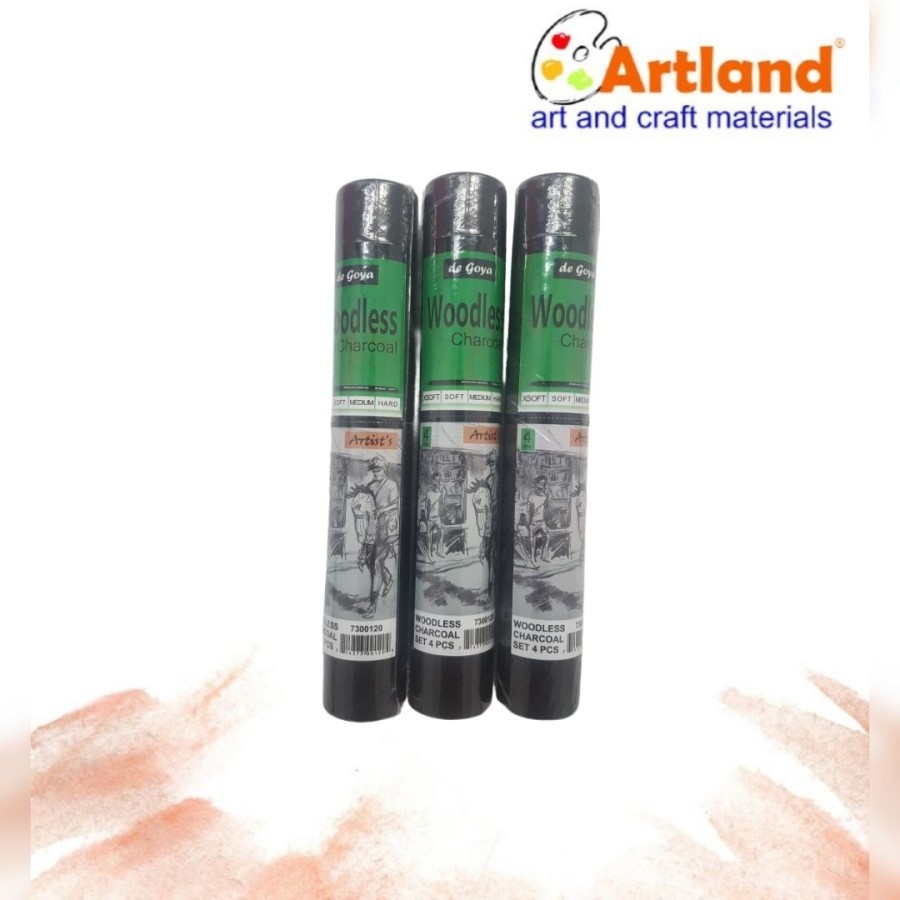 

DeGoya Woodless Charcoal Set – 4pcs Stik Arang Tanpa Kayu