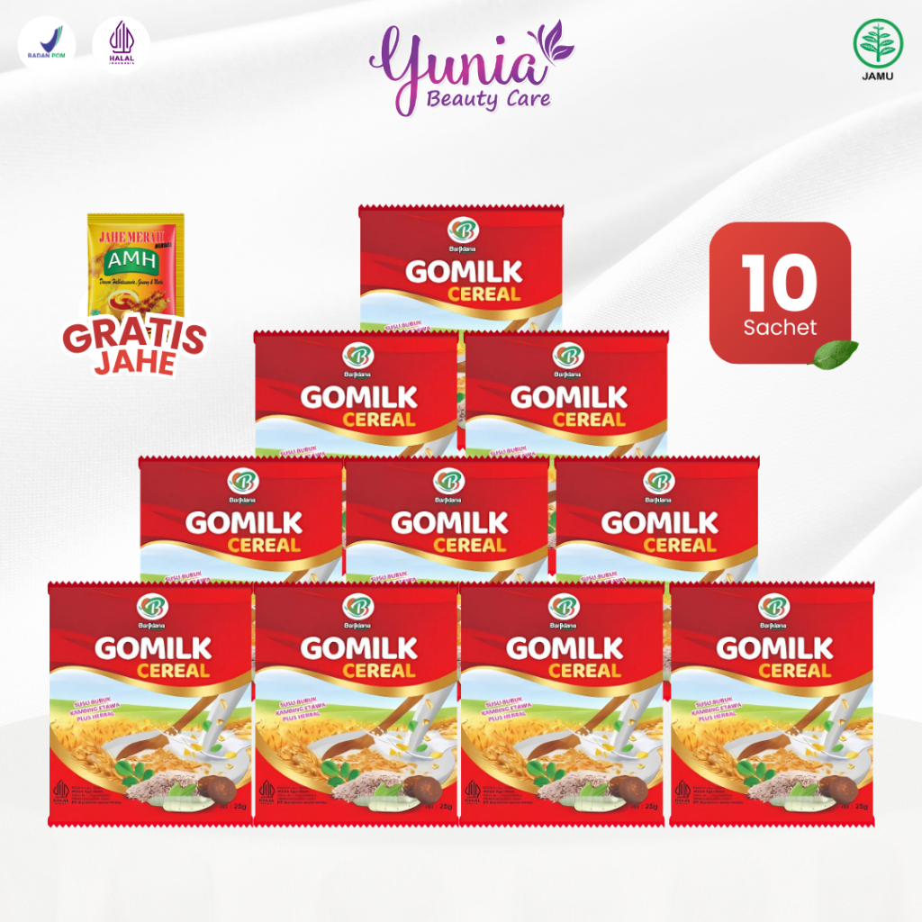 

[DISTRIBUTOR][GRATIS HADIAH] Gomilk Cereal Plus Gula Aren 1 Box Isi 10 Sachet @250gr Sarapan Sehat Buat Asam Lambung