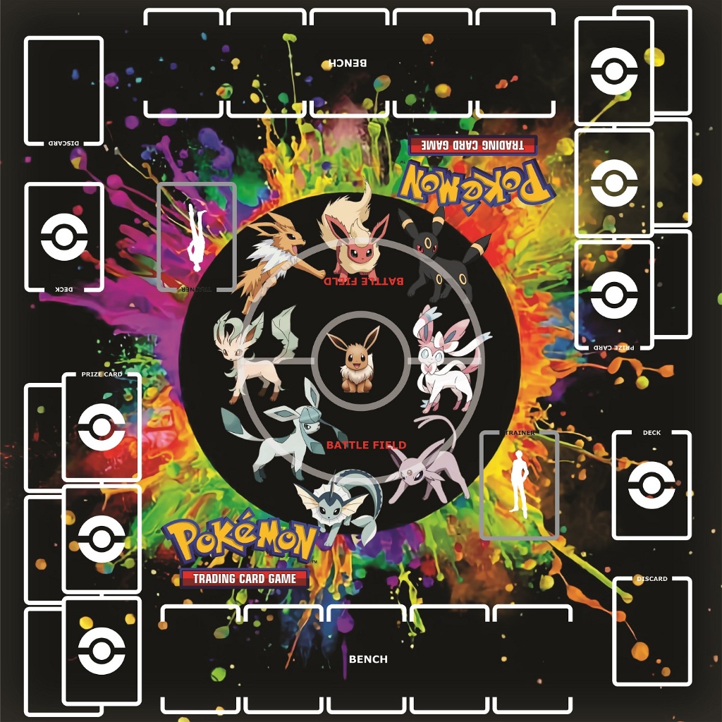 POKEMON TCG PLAYMATE PLAYING MAT ALAS UNTUK BERMAIN KARTU POKEMON MELINDUNGI KARTU POKEMON BIMBINGAN