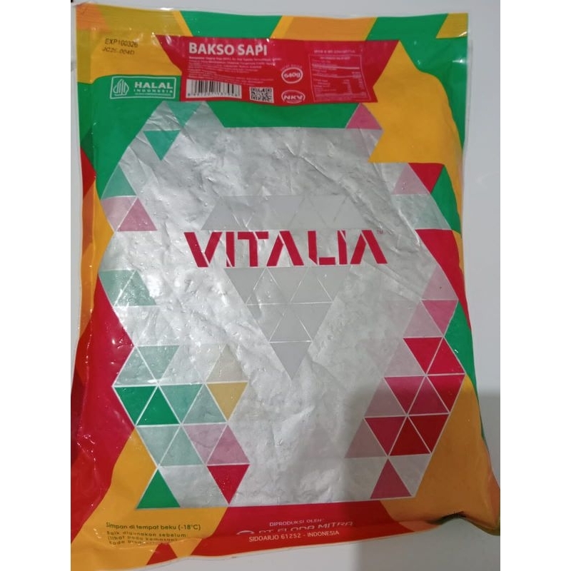

Bakso Vitalia 640 Gram Frozen Food Makanan Beku Rasa Bakso Sapi