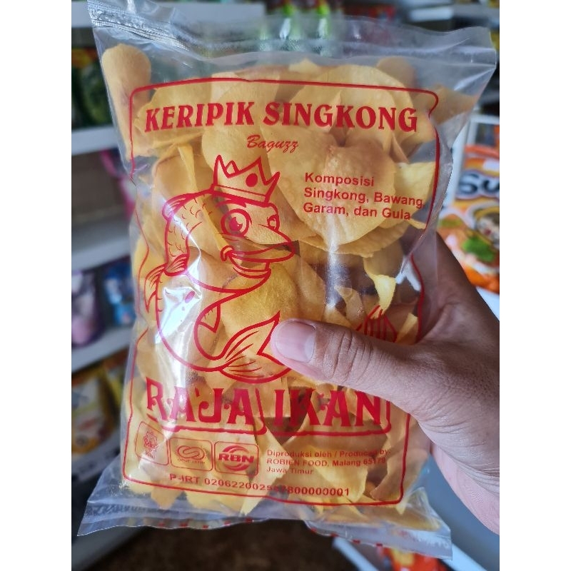 

KERIPIK SINGKONG cap RAJA IKAN 250g