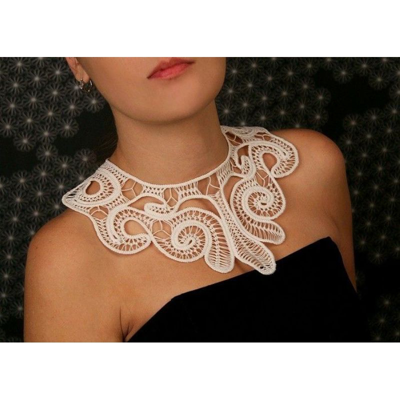 Renda Kerah Full Bordir  Paling murah