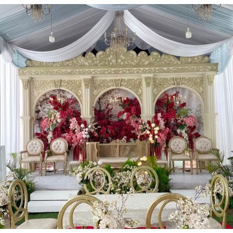 ukiran dekorasi pelaminan spon karet/spon eva