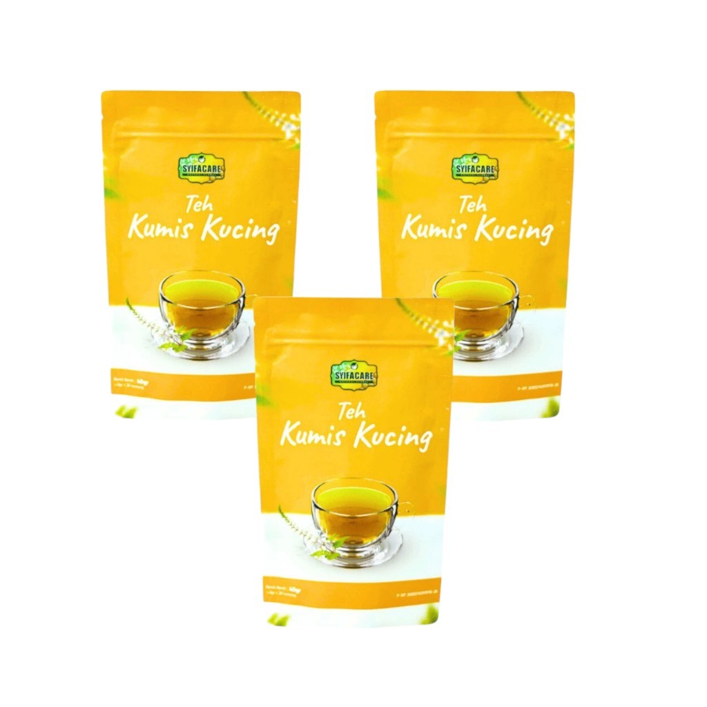 

3 PCS Teh daun kumis kucing syifacare 40 gr