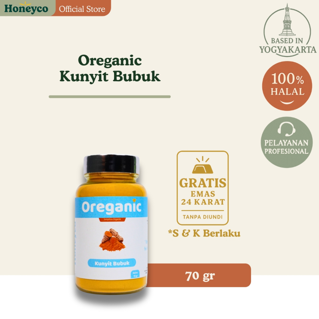 

Oreganic Kunyit Bubuk Simplisia Organik - 70gr