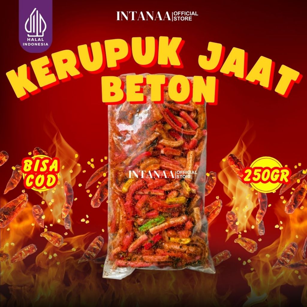 

Ukf5Pc6F4H (Kuliner.Kita) Kerupuk Seblak Jaat Beton Pedas Daun Jeruk 250Gram