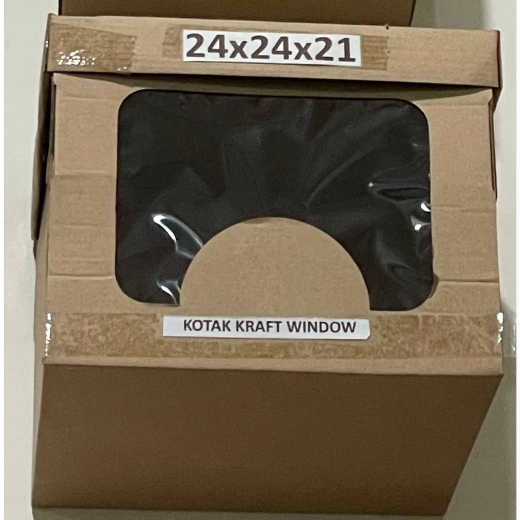 

Kotak kraft window 24x24x21 per 5pcs