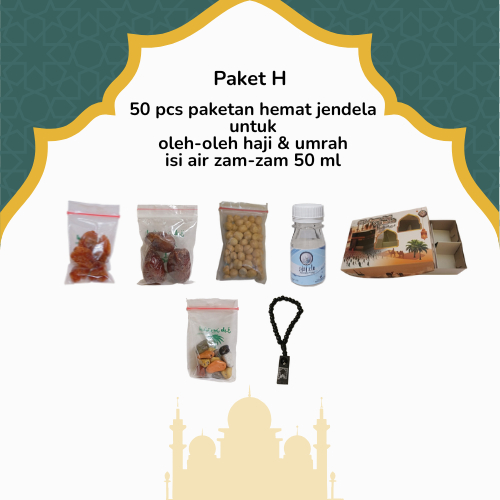 

paketan hemat tasbih+kerikil jendela untuk oleh oleh haji dan umroh 50 pcs (isi air zamzam 50 ml)