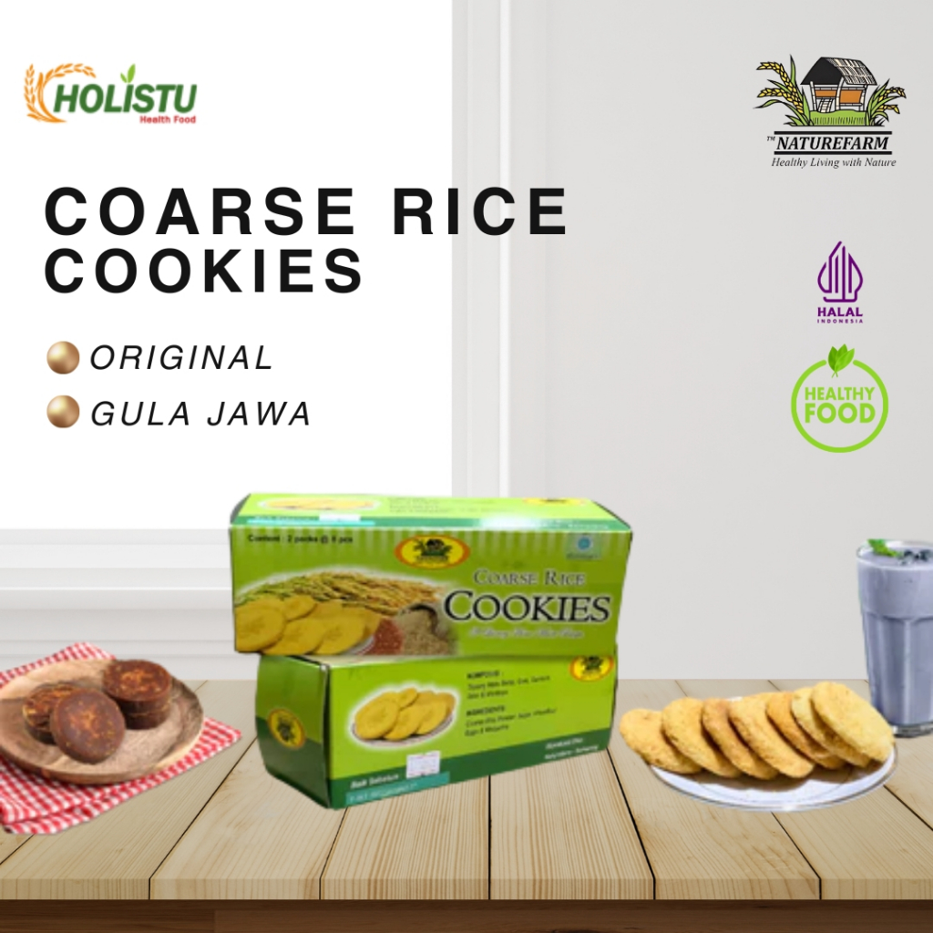 

BISKUIT MATA BERAS DENGAN GULA JAWA NATURE FARM