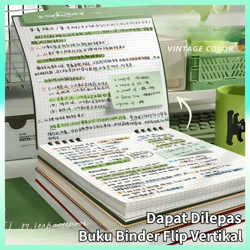 

MRH1 Binder 360 Derajat Notebook B5 Binder Notebook B5 Buku Tulis Sekolah Lucu Buku Notebook