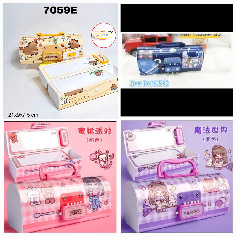 

[FREE BUBBLE+DUS] Tempat Pensil Model Tas SNR D-3051 / KAX 300-62 / D-1111 Kuromoi Melody Girl 1044 +kunci pin locker