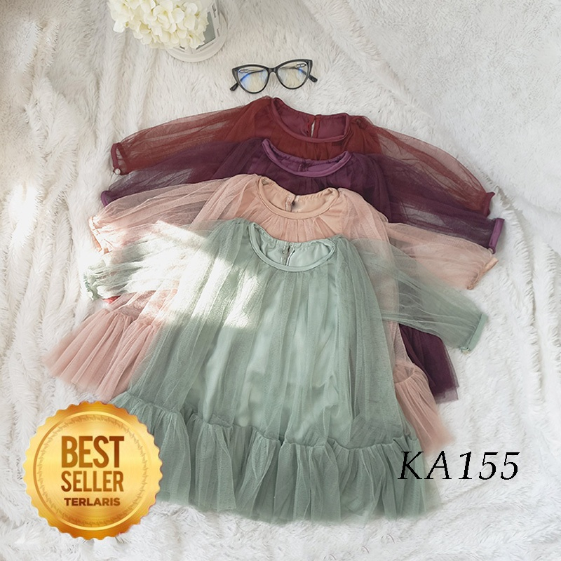 Dress Warna Burgundy Terbaru 2025 Rose Gold Dress Party Dress Mewah Elegan Gaun Pesta Anak Perempuan