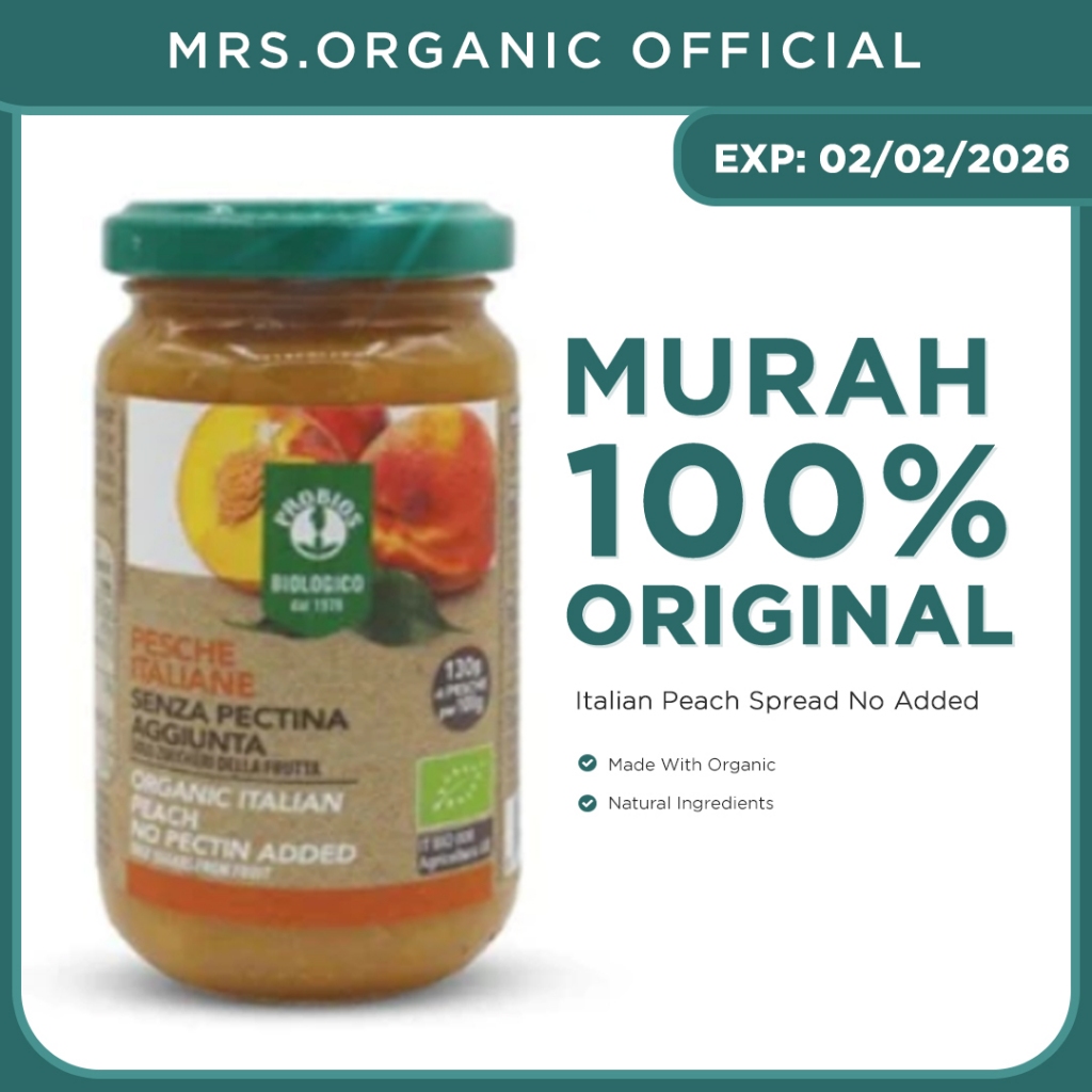 

Probios Italian Peach Spread No Added Pectin 220 Gr