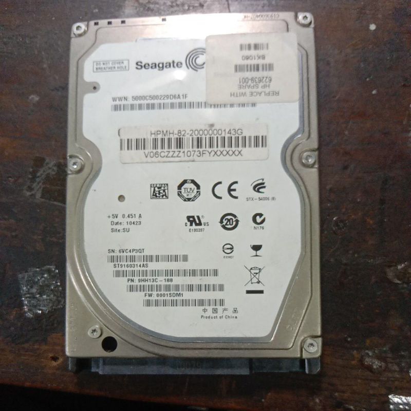 hardisk laptop rusak