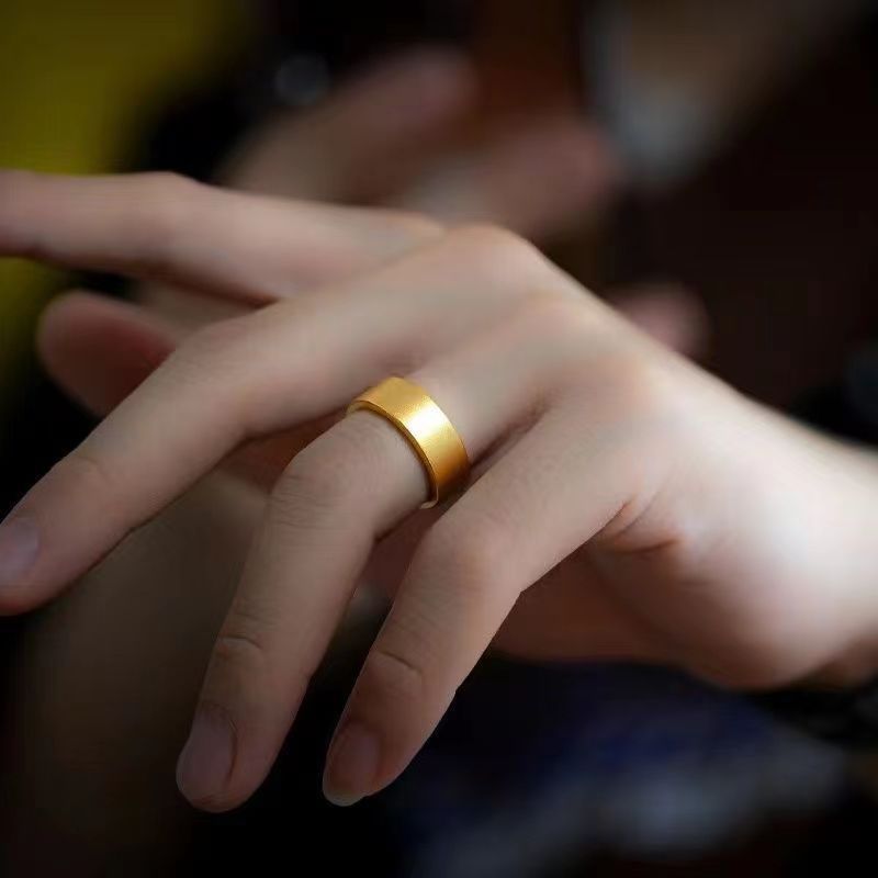 CINCIN POLOS BULAT KODE A010 / Cincin Wanita emas Polos / Cincin Pria emas