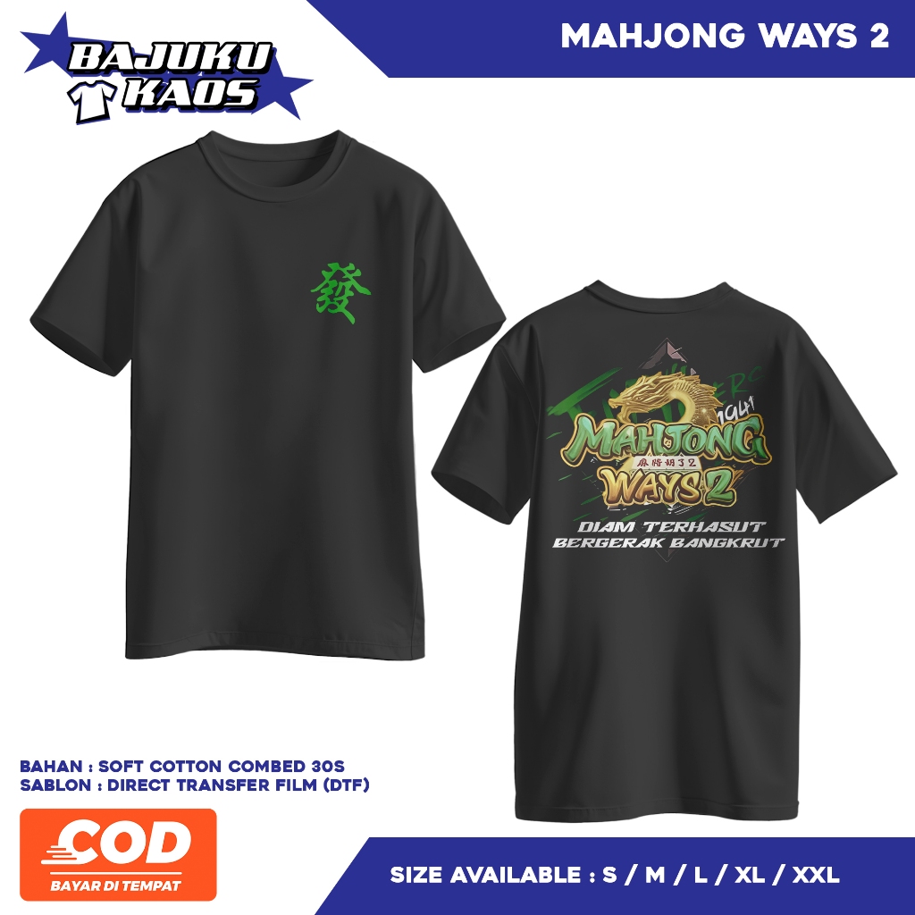 KAOS DISTRO | KAOS "MAHJONG WAYS 2" | KAOS MOTIF MAHJONG | KAOS KOMUNITAS