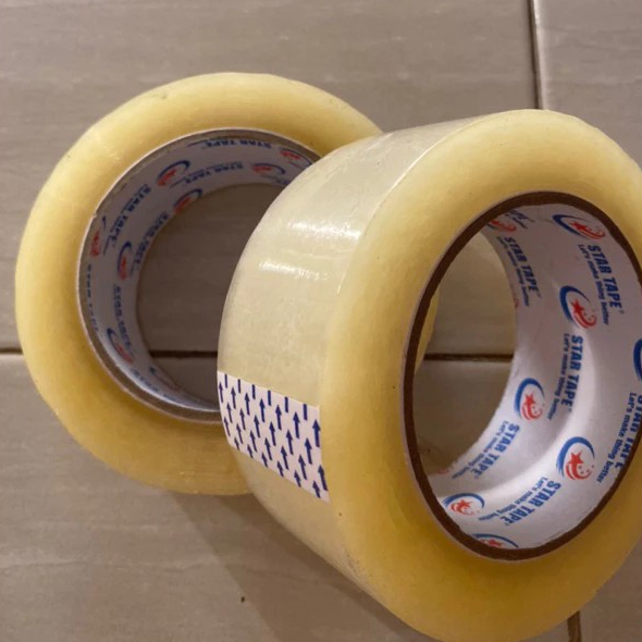 

ATMS-HARGA GROSIR LAKBAN BENING 200 YARD STAR TAPE. TEBAL DAN DAYA LENGKET LEBIH KUAT