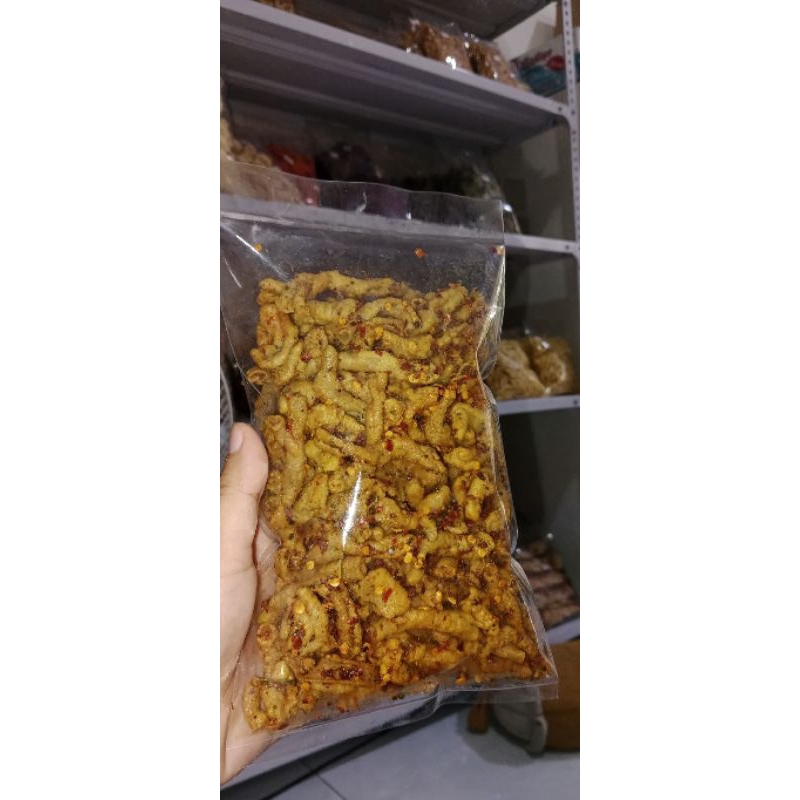 kripsus / kripik usus pedas / usus crispy pedas / usus ayam krispy