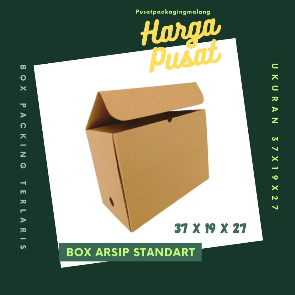 

Box Arsip Standart 37x19x27 Coklat Polos Kardus Arsip Packing/polos/Arsip/File/filebox/arsipbox/ box Dokumen