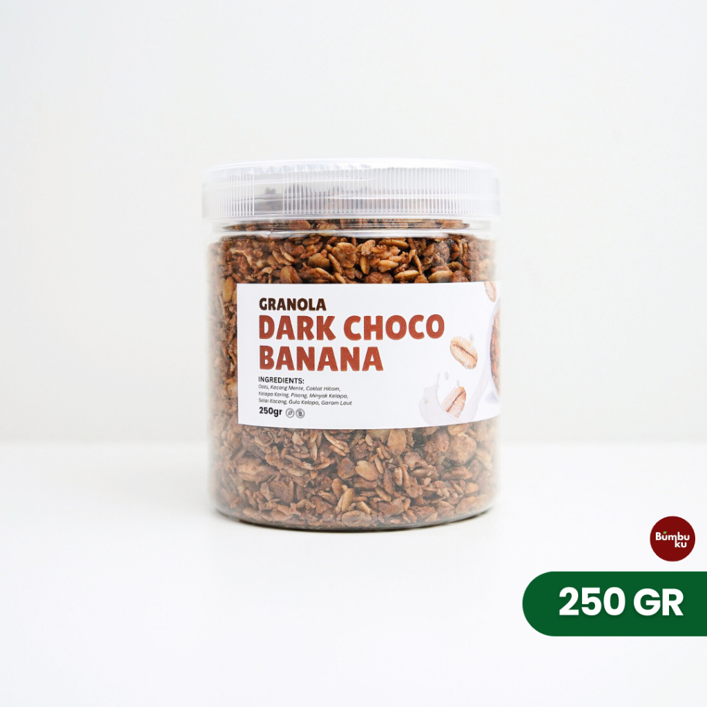 

Granola Dark Choco Banana 250gr Bumbuku