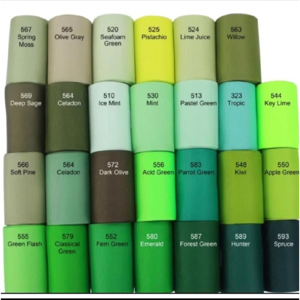 

1 MTR PITA GROSGRAIN PREMIUM IMPORT / GREEN SERIES
