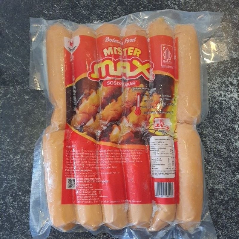 

MISTER MAX SOSIS BAKAR ISI 12 500GR