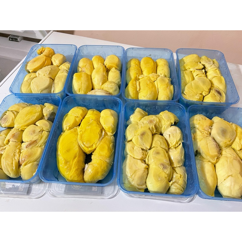 

Durian Kupas Premium Sumatra Blue Box Manis Legit 500 Gr | Durpas Premium Blue Box