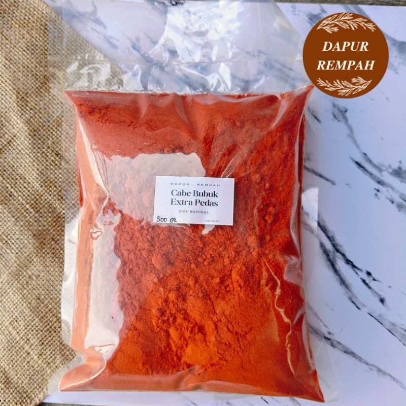 

Dapur Rempah Cabai Cabe Bubuk Extra Pedas chili powder Extra HOT 500gr 1 kg