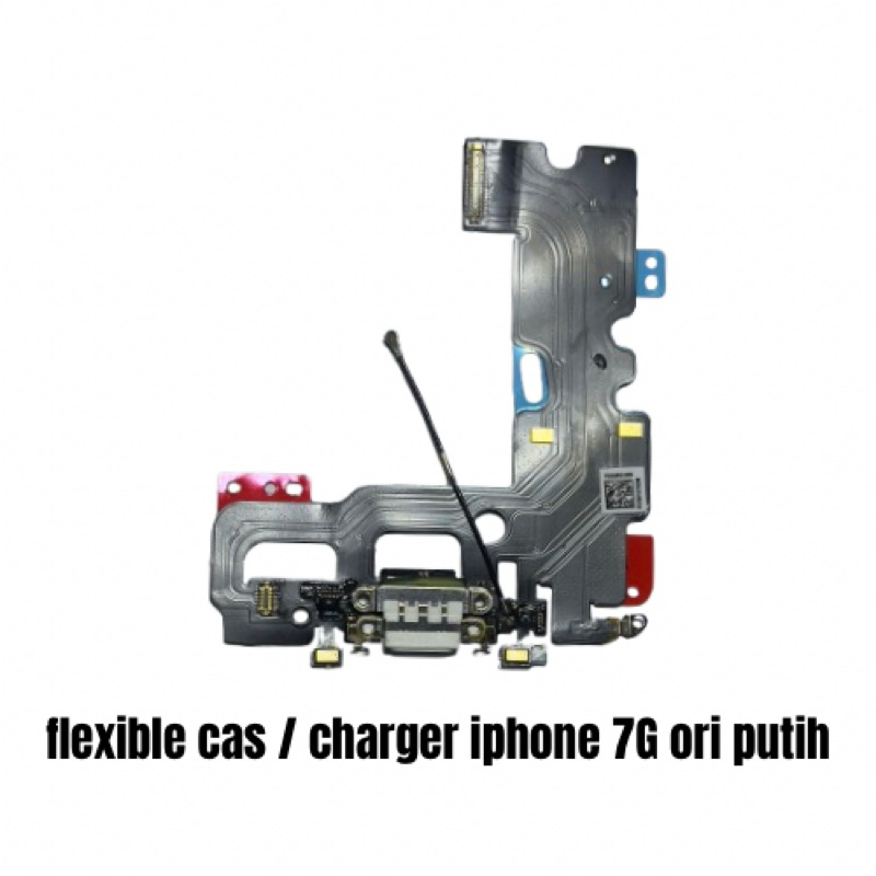 flexible cas/charger iphone 7G original putih