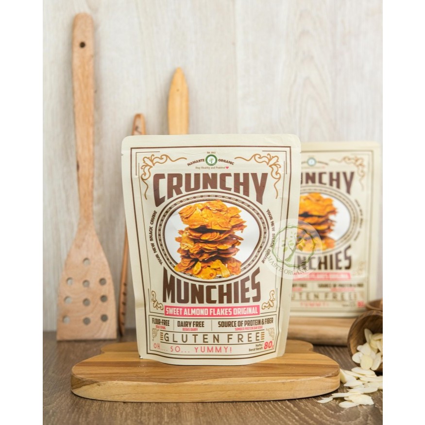 

Crunchy Munchies Sweet Almond Flakes 80gr - Namaste