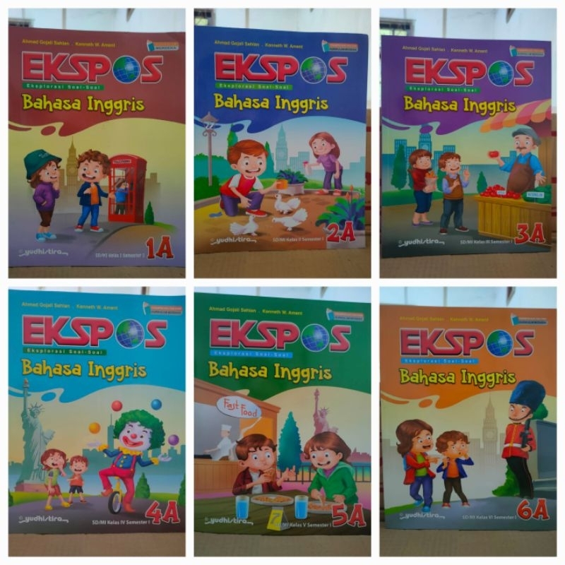 Buku Yudhistira kurikulum merdeka EKSPOS BAHASA INGGRIS kelas 1 2 3 4 5 dan 6