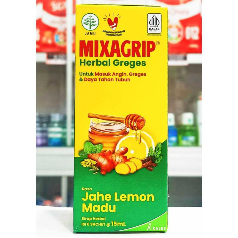 

mixagrip herbal Greges box isi 6 sachet