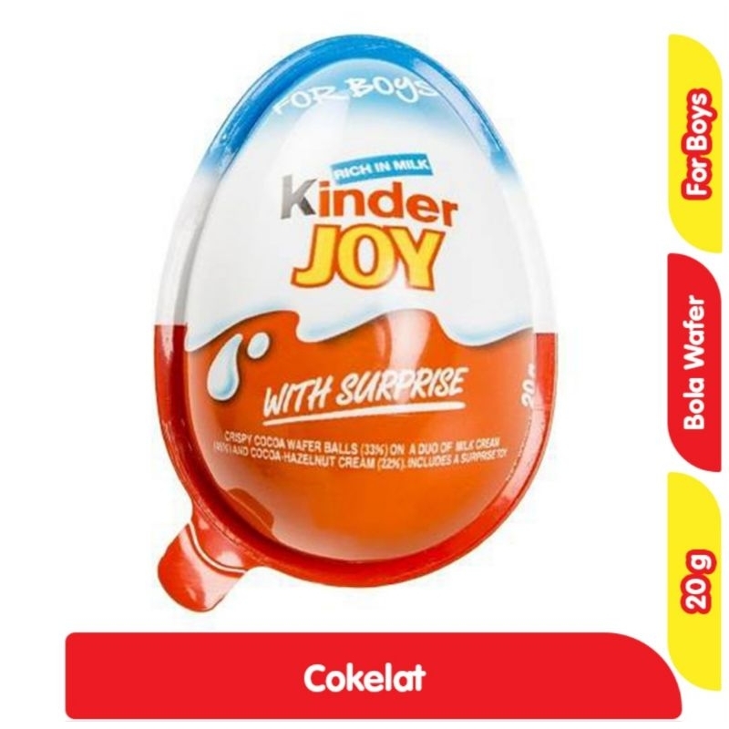 

Kinder Joy Cokelat Krispi Dengan Kejutan Boys 20 g