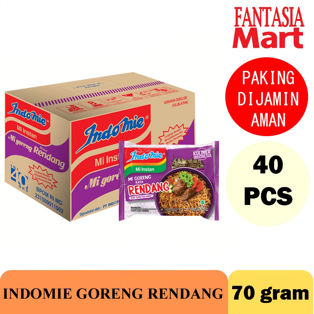 

INDOMIE GORENG RENDANG PER DUS FUN CORNER DENGAN PAKING AMAN