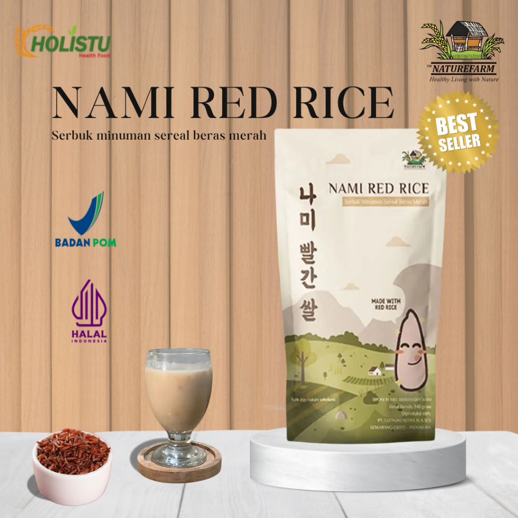 

NAMI RICE MILK - MINUMAN SUSU BERAS MERAH NATURE FARM