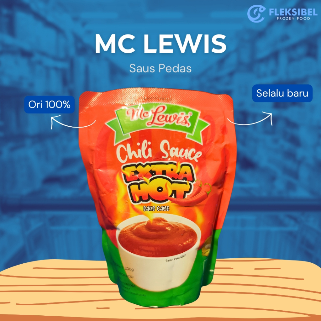 

Mc Lewis Chili Sauce Extra Hot/Saus Cabe 200g