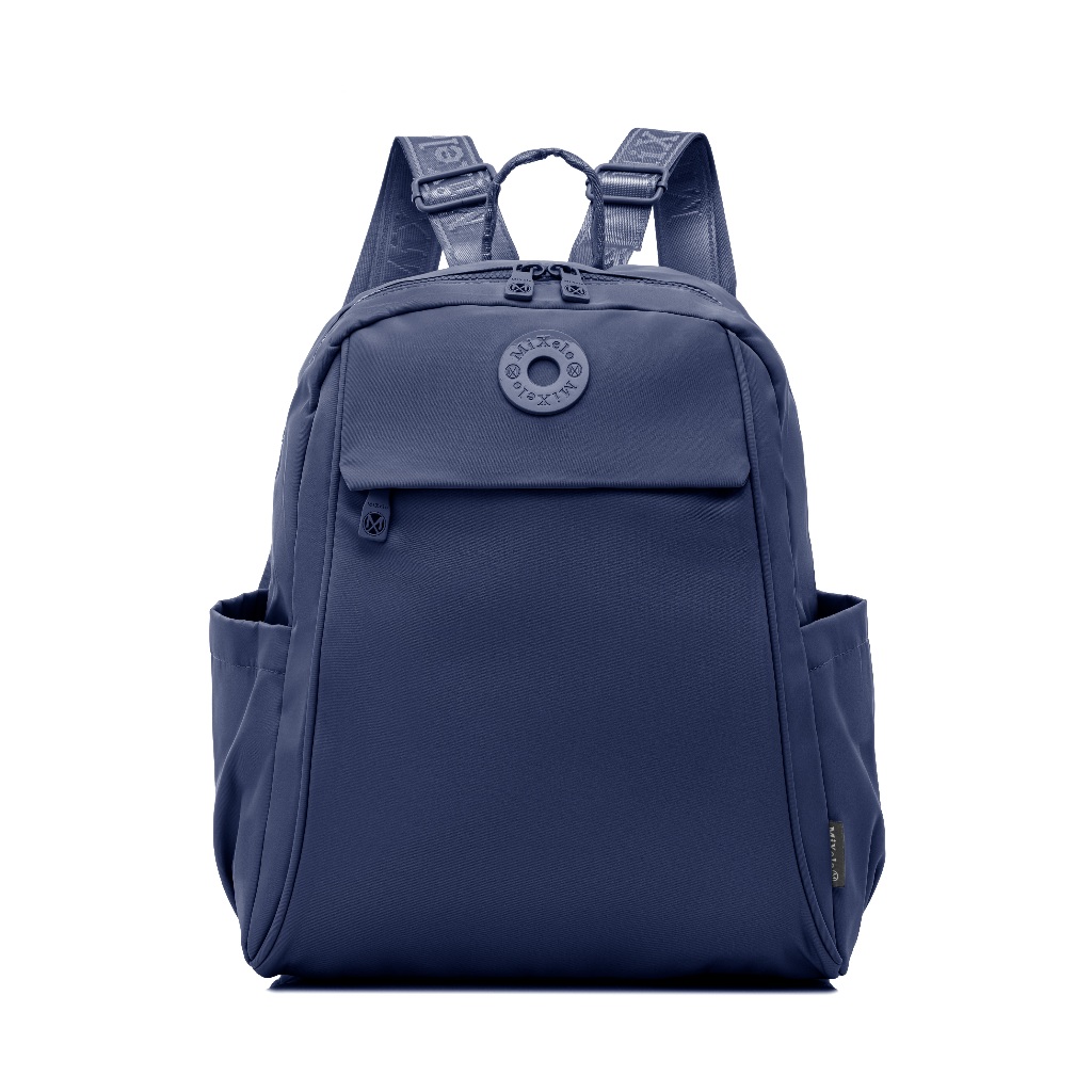 MIXELO Backpack Zara Tas Ransel Wanita Anti Air Bahan Nylon Parasut Muat Laptop 13 inch