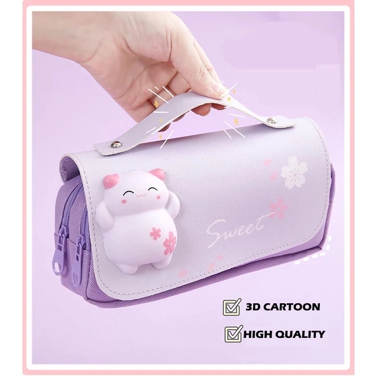 

[WARUNGMAINAN] [ATK33] Kotak Pensil Anak Perempuan Lucu SQUISHY Perempuan Lucu Lembut Lucu