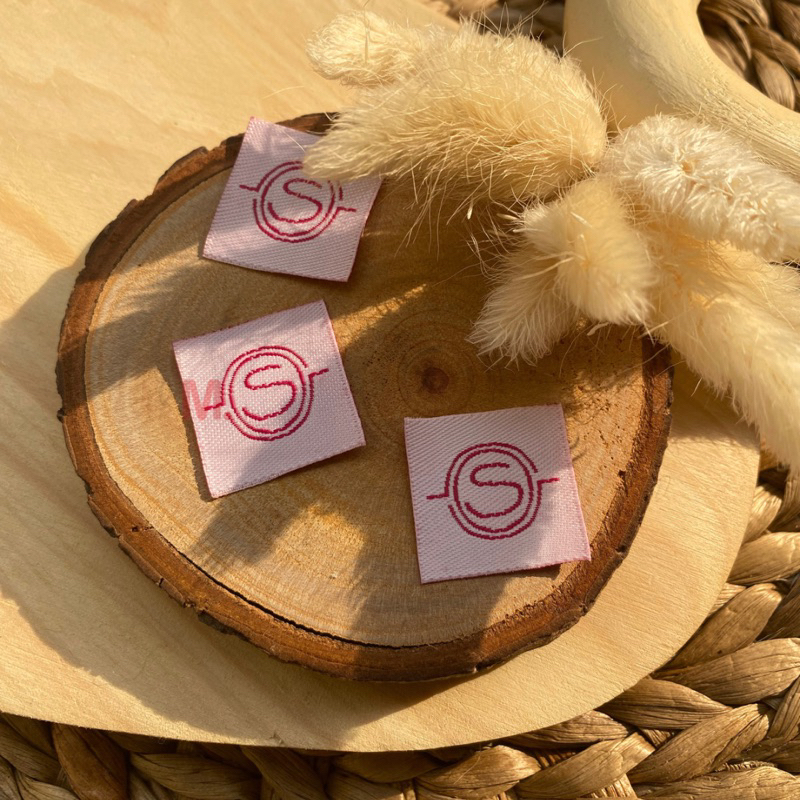 label woven - label woven damask - label woven baju - label woven pakaian - label woven hijab - labe